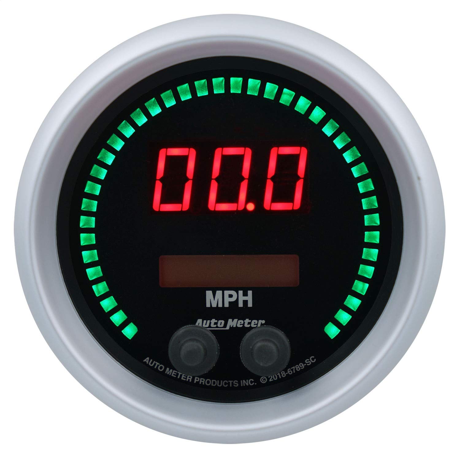 Speedo AutoMeter 6789-SC Gauge, 3 3/8", 260Mph / 260Kmh, Elec Program, Sport-Comp Elite Digital