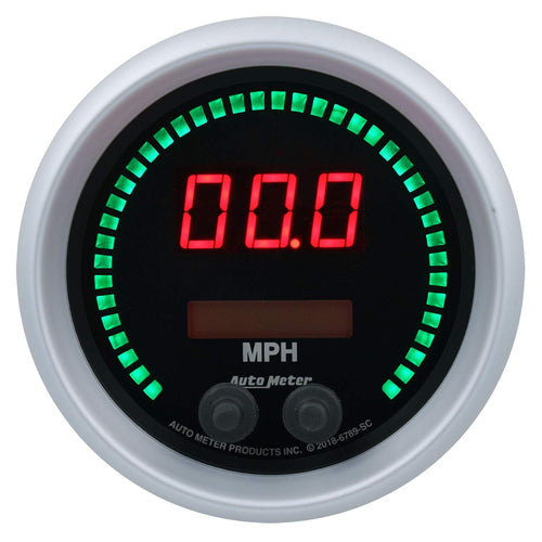 Speedo AutoMeter 6789-SC Gauge, 3 3/8", 260Mph / 260Kmh, Elec Program, Sport-Comp Elite Digital