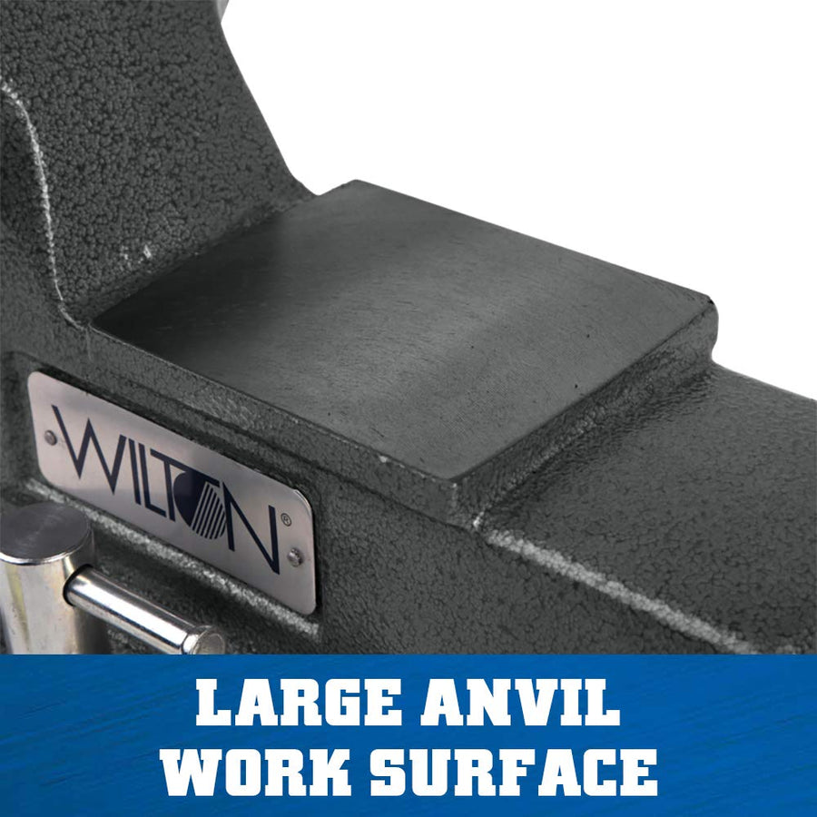 Wilton 8" Jaw Width Mechanics Bench Vise, 8-1/4" Jaw Opening, 4-3/4" Throat (Model 748A)