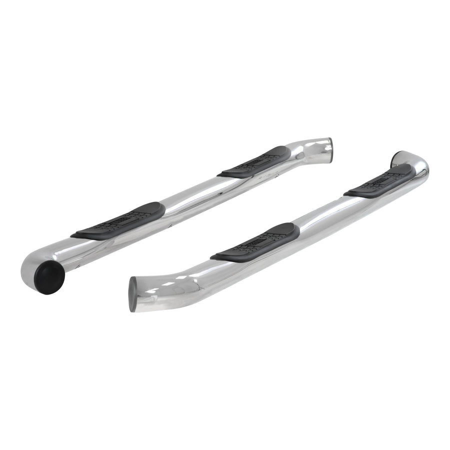 3-Inch Round Polished Stainless Steel ARIES Nerf Bars, No-Drill, Fits Select Toyota Tundra