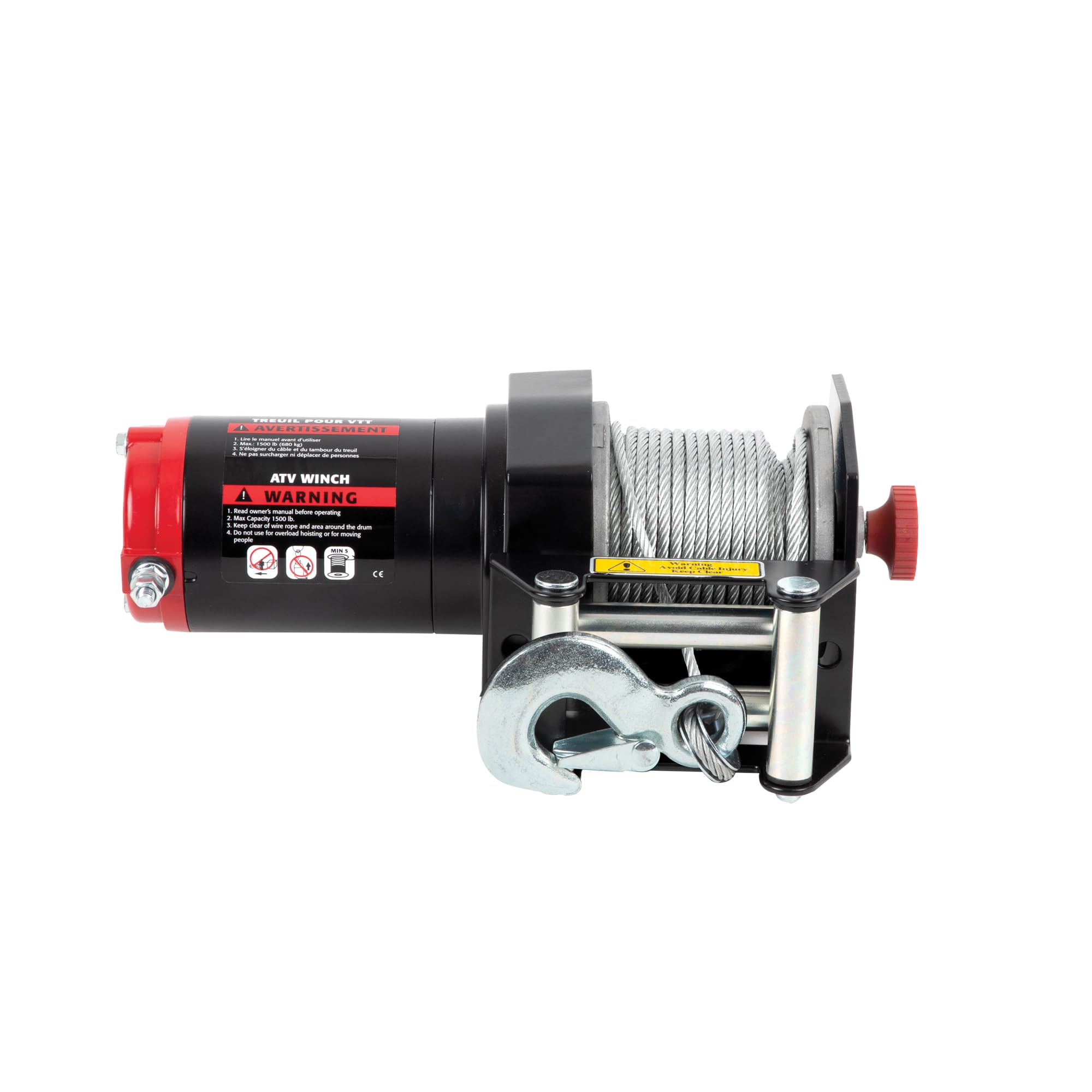 12-Volt Erickson DC 50 ft. 1500 lb. Electric Winch 06420