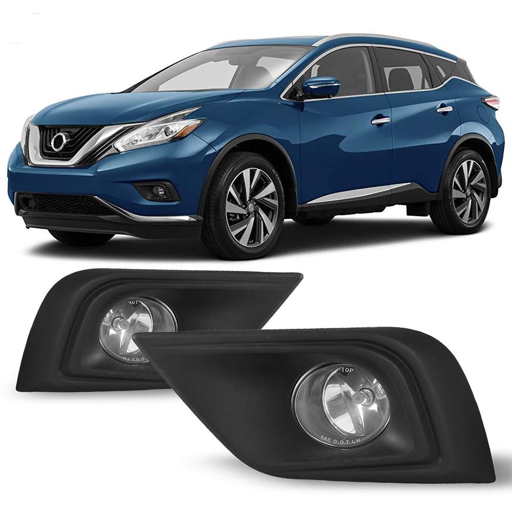 OEM Series Winjet for [2015 2016 2017 Nissan Murano] Driving Fog Lights + Switch + Wiring Kit