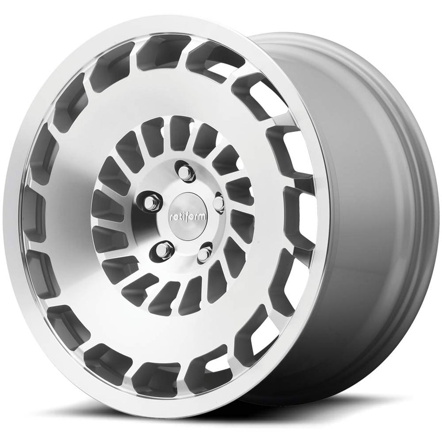 19x8.5 Rotiform ccv 5x112 45et 66.56mm gloss silver machined wheel