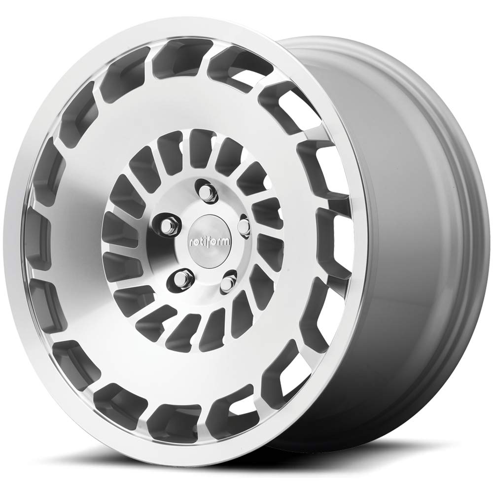 19x8.5 Rotiform ccv 5x112 45et 66.56mm gloss silver machined wheel