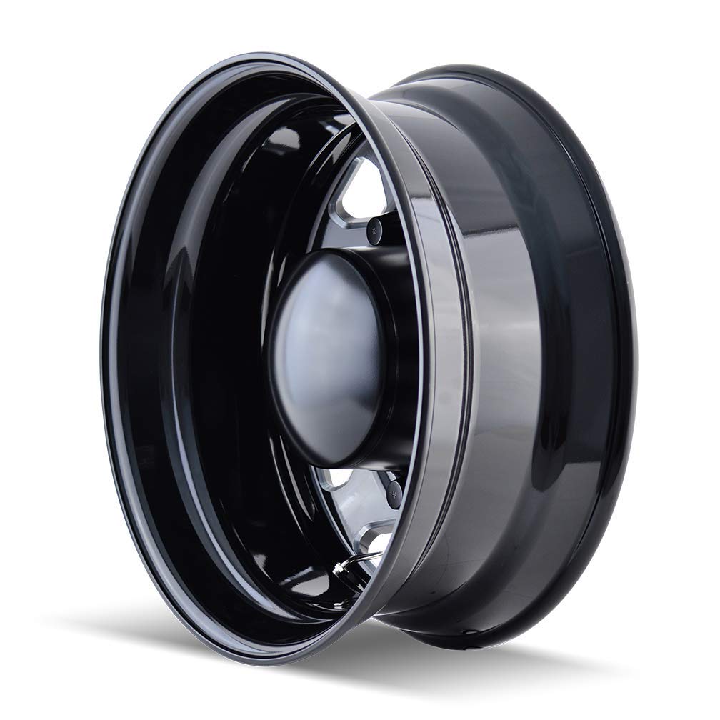 REAR IONBILT IB02 BLACK/MILLED SPOKES Wheel (24.5 x 8.25 inches /10 x 285 mm, 168 mm Offset)