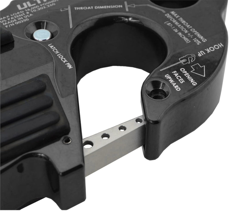 Ultrahook Winch Hook Factor 55 Closed System Shackle Max Load 16,000 lbs ULT Strength Shackle Pin Mount 48,000 lbs Offroad 4x4 Adventure – Black