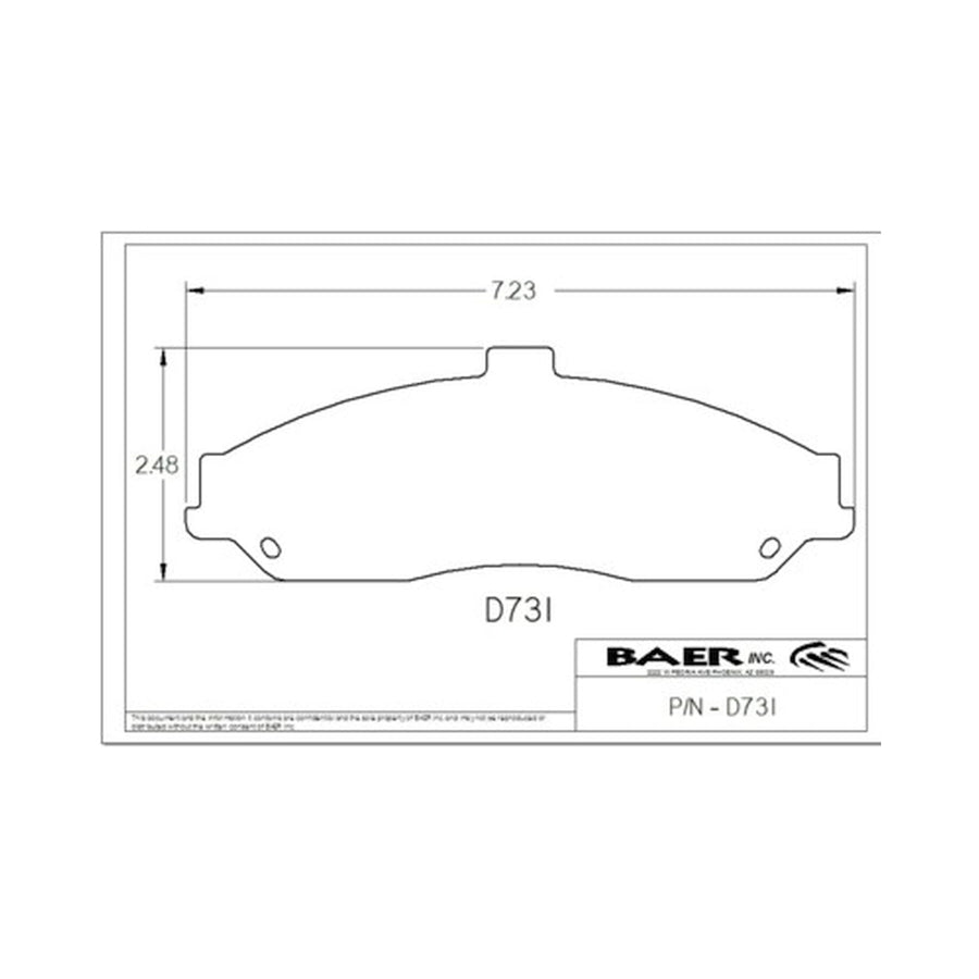 Disc Brake Pads Baer - (D0731R)
