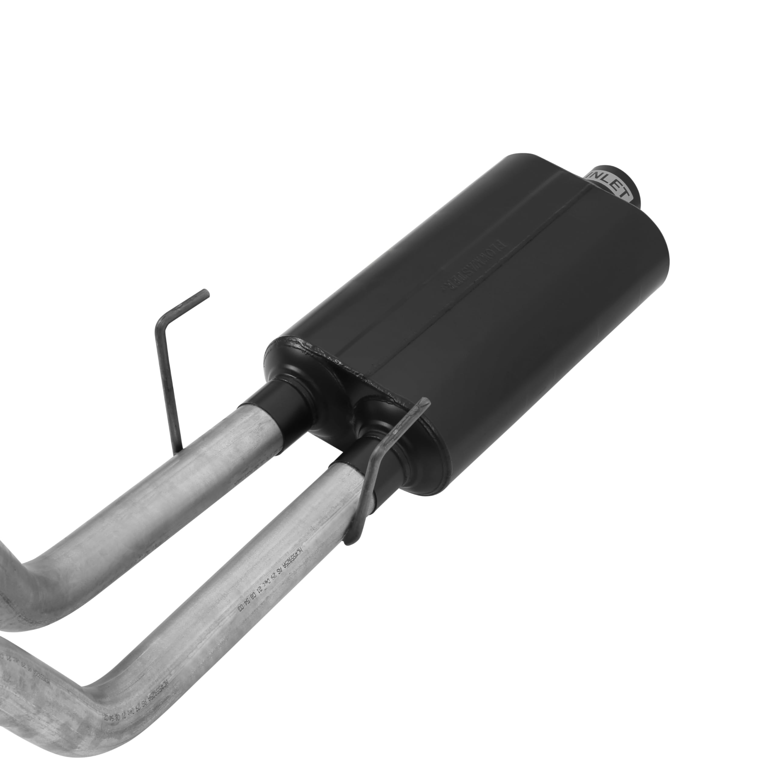 American Thunder Flowmaster 17476 Cat-Back Exhaust Kit Dual 2.5 Inch Aluminized Steel 3 Inch Polished 304 Stainless Steel Tips Compatible with 2002-2005 Dodge Ram 1500 4.7L 5.9L 2/4WD All Wheelbases