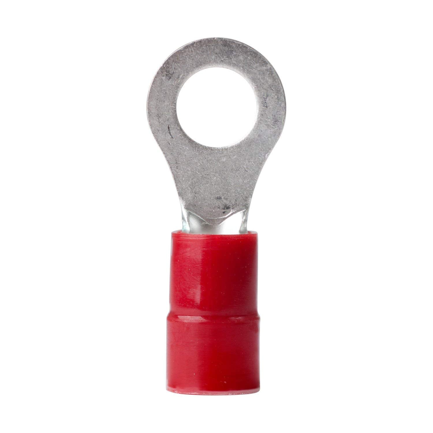Marine Grade Ancor 210223 Electrical Nylon Insulated Double Crip Funnel Entry Ring Terminals with Insulation Grip (12 to 10-Gauge, Size 10 Screw, 25-Pack)