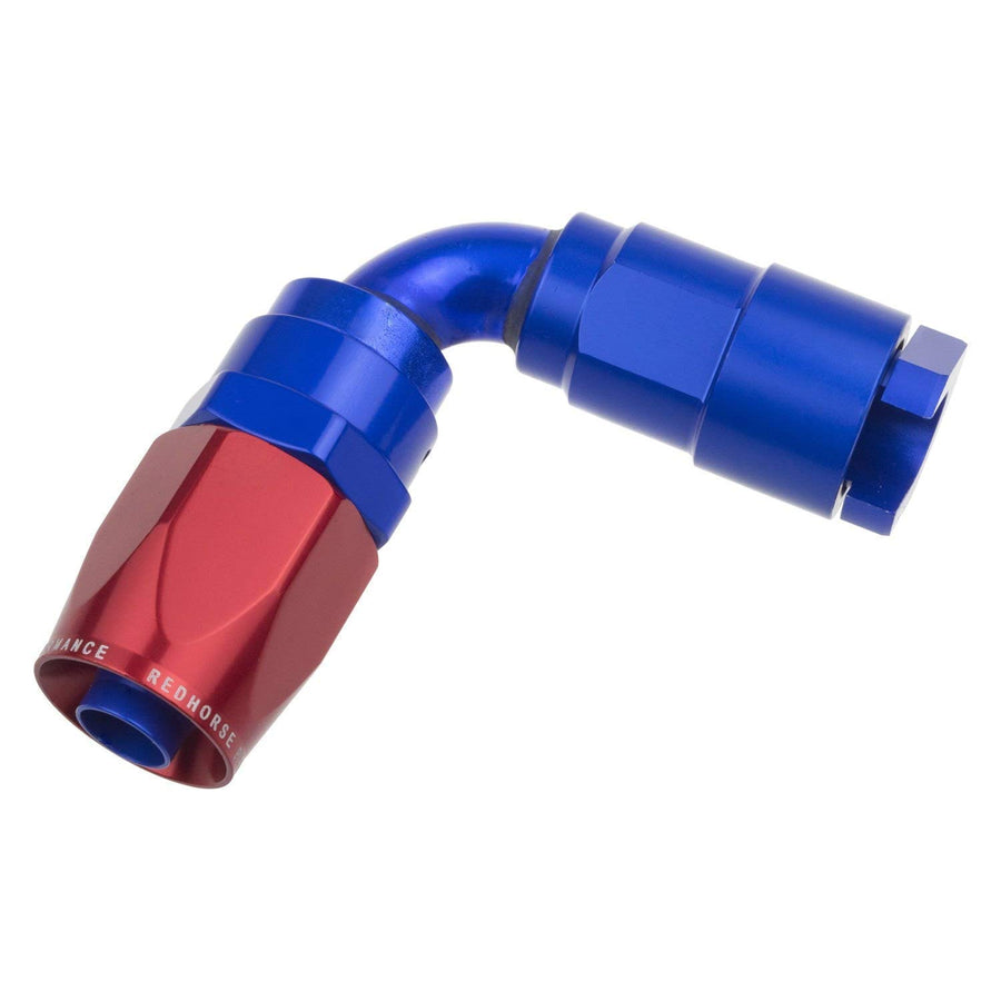 Performance Red Horse 8090-06-05-1 -06 To 5/16" Sae Quick Disconnect Female 90 Degree - Red/Blue