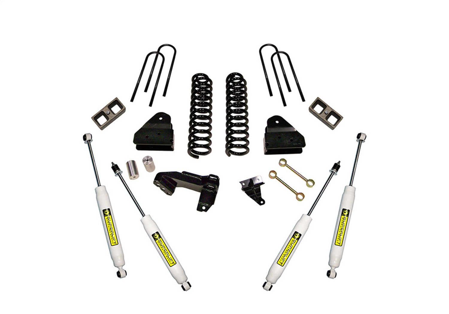 SUPERLIFT SUSPENSION RealTruck 4" Lift Kit for Ford F-250/F-350 | Complete Lift Kit with Front & Rear Shadow Series Shocks | K854 | Fits 2008-2010 Ford F-250 / F-350 Diesel Engine