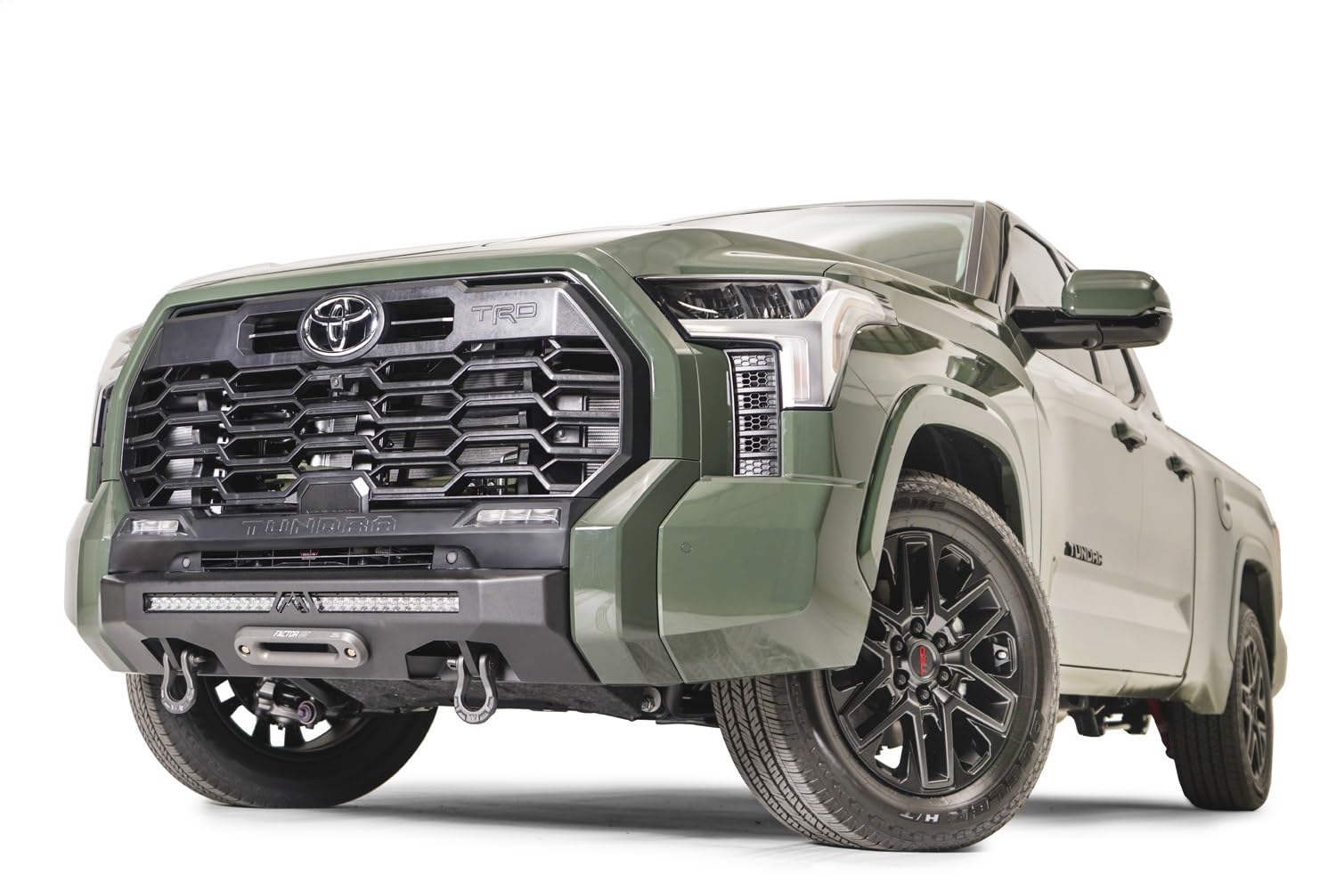 Fab Fours Winch Mount TT22-N5451-1 fits 22-23 Toyota Tundra - 2 Stage Black Powder Coated - w/No Guard