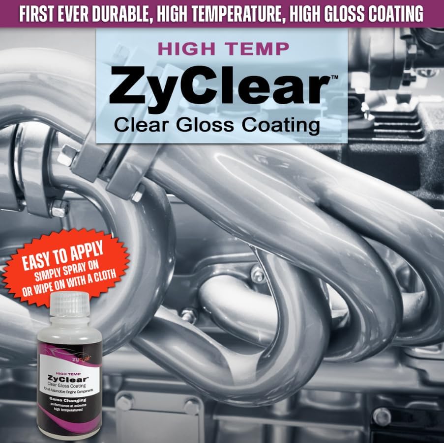 ZyClear ZyCoat 15004 High Temperature Coating - Clear Coat High Gloss, 4 Ounce