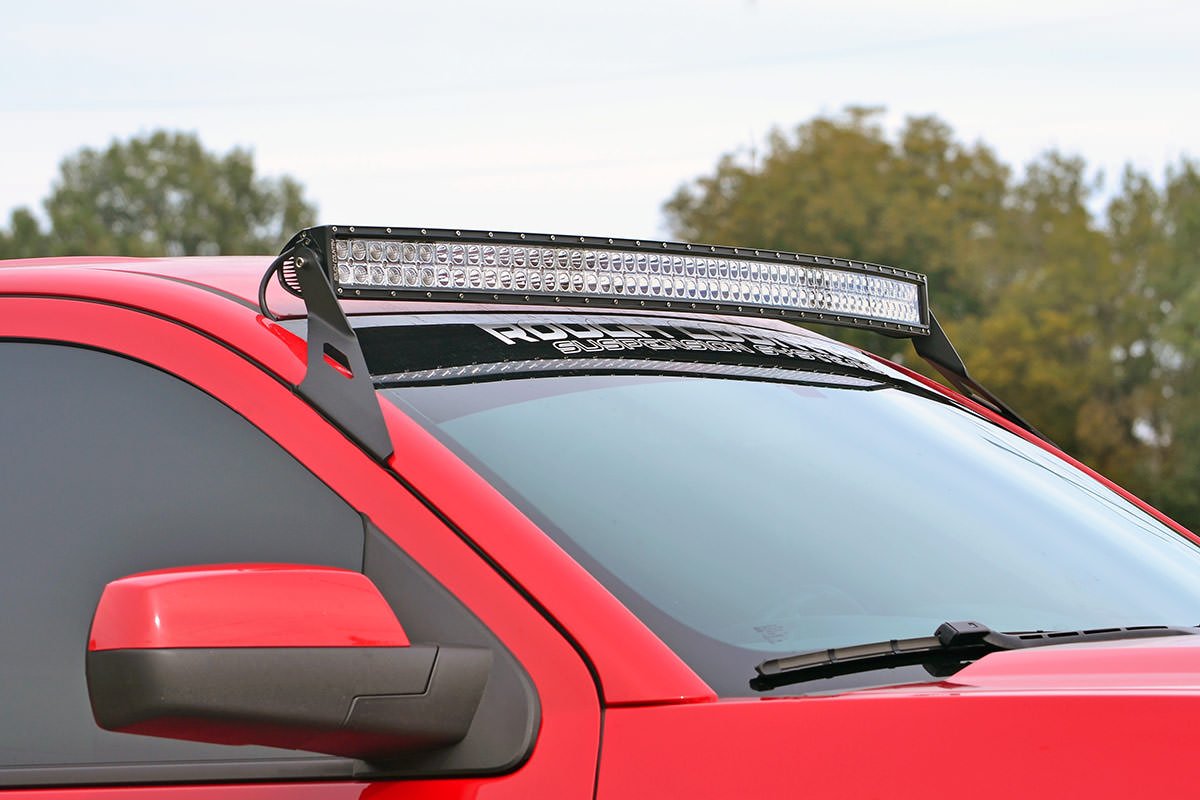 54" Rough Country LED Windshield Brackets for 2014-2018 Chevy/GMC 1500-70514