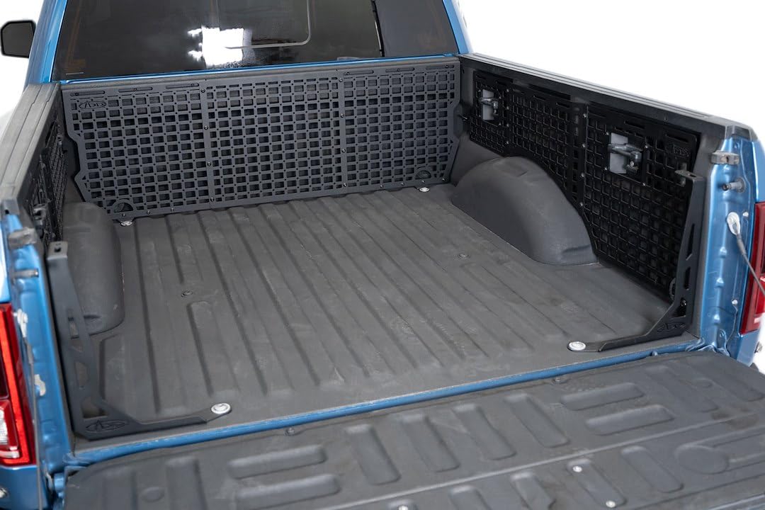 Molle Panels Bed Cab for The 2015-2020 Ford F-150 & 2017-2020 Ford F-150 Raptor | Molle Pattern Offers Diverse Mounting Solutions | Made in The USA | Addictive Desert Designs (Driver Side)
