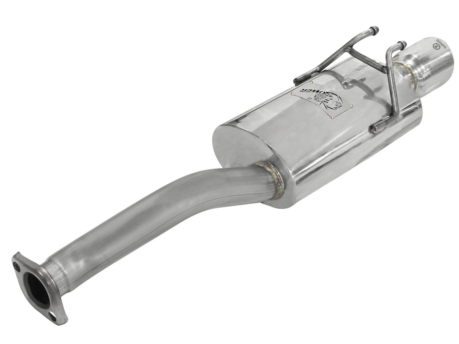 304 Stainless Steel aFe Axle-Back Exhaust System with Polished Tip for Honda Civic EX Sedan L4-1.8L Engine