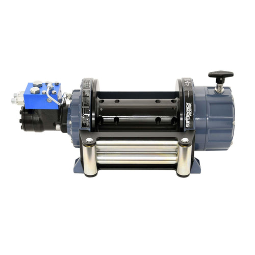 Industrial Superwinch S100491 SI Standard Drum Hydraulic Winch 15000lb (6804kg) Single Line Pull with Roller Fairlead