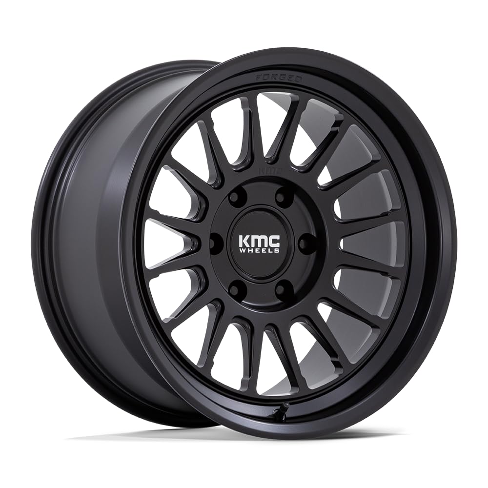 KMC 17X8.5 IMPACT FORGED MONOBLOCK 6X5.54.36-10mm SATIN BLACK - KM447MX17856810N