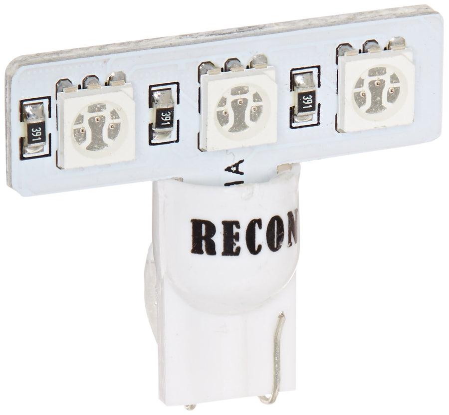 RECON - Fits 1999-2016 F250 F350 F450 F550 Super Duty 1999-2016 T10 3- Watt Cab Light White LED Bulbs - (5 Piece Kit) (Amber LED)