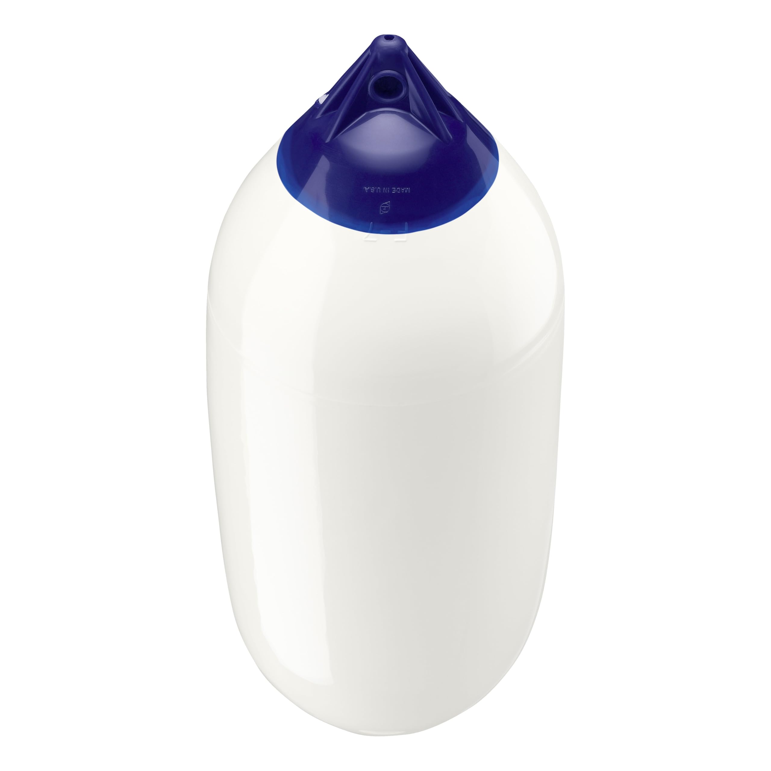 Polyform F-7 Boat Fender F-Series Standard Blue Ropehold - White