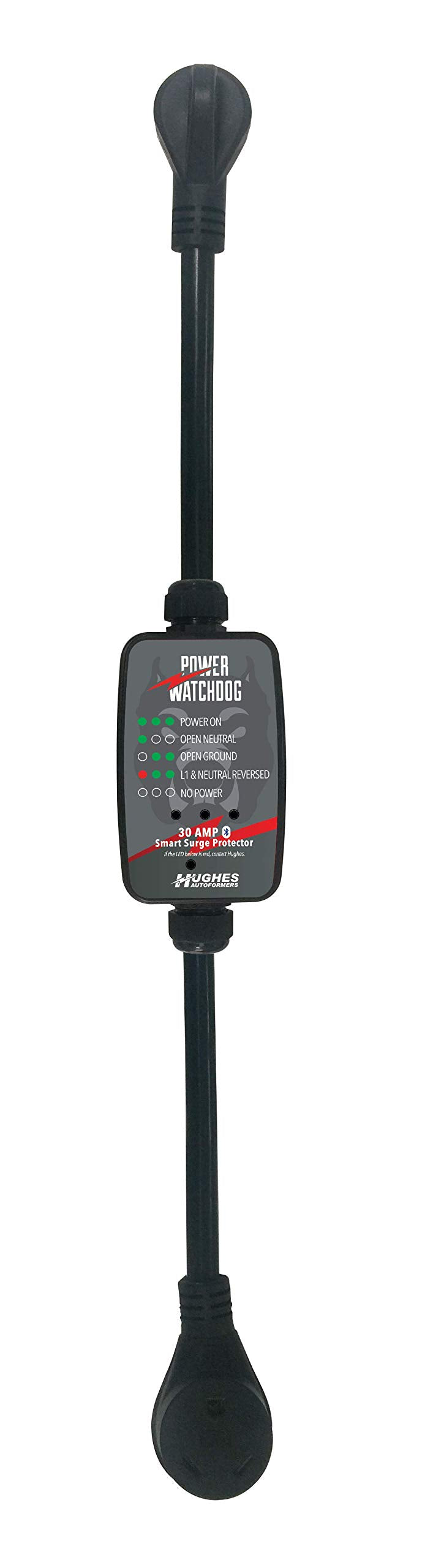 Bluetooth Power Watchdog PWD30, Surge Protector, 30 Amp, Portable, 14 Inch
