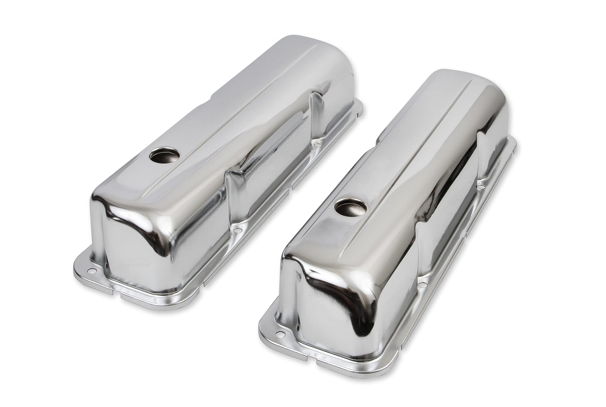 Vlv/Cvr Mr. Gasket Ford 332-428 W/Baff, Chrome