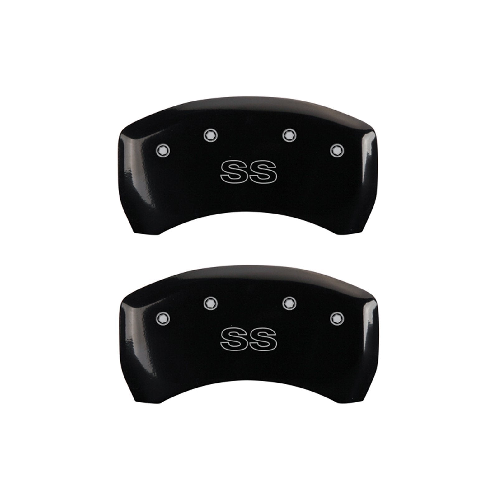 Caliper Covers MGP 14027SCS4BK with Black Powder Coat Finish, (Set of 4)