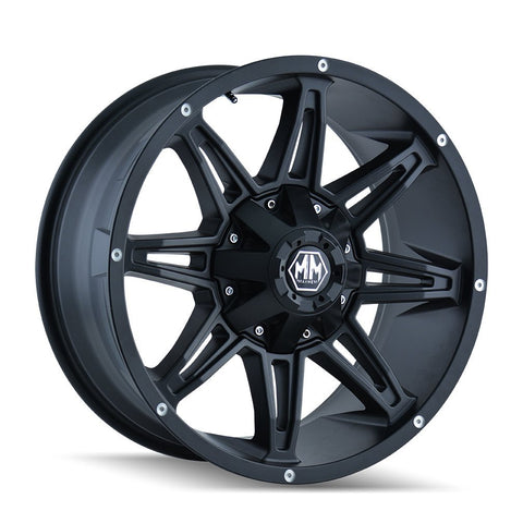 Rampage Mayhem 8090 Wheel with Matte Black Finish (20x10"/12x139.7mm)