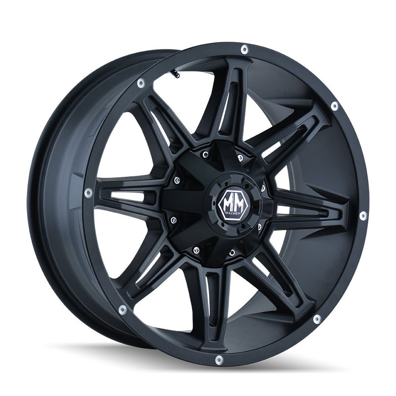 Rampage Mayhem 8090 Wheel with Matte Black Finish (20x10"/12x139.7mm)