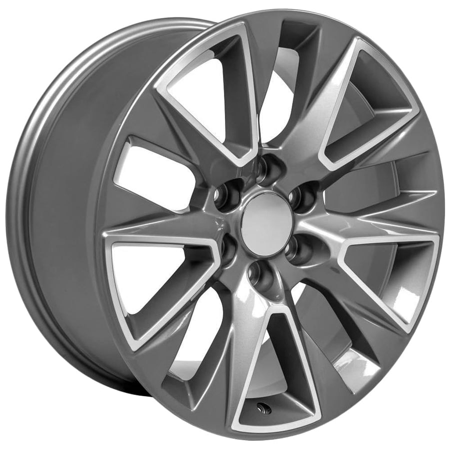 CV26-20090-6550-28MS OE Wheels LLC Silver Machined Wheel Painted (20 x 9. inches /6 x 139 mm, 28 mm Offset)
