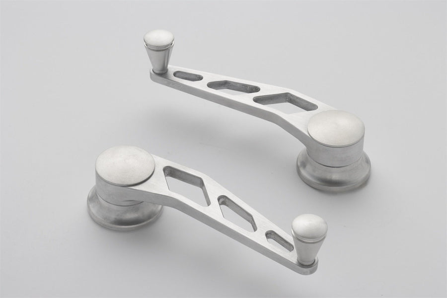 Brushed Billet Aluminum Lokar IDH-2016 Window Crank for Ford - Pair