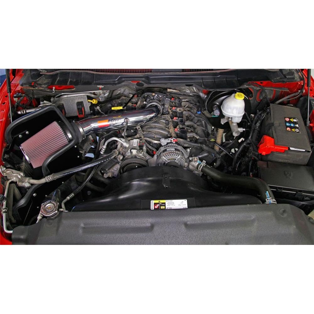 Cold Air Intake System K&N: High-Flow Air-Filter, Increase Performance & Horsepower: Compatible with 2013 RAM 1500, 77-1571KP