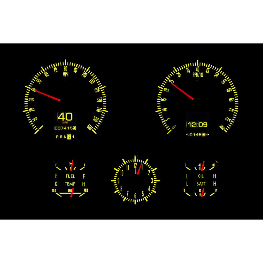 Dakota Digital Retrotech Gauge Instrument System RTX-67C-CAC-X Compatible with 1967 Camaro with Console Gauges