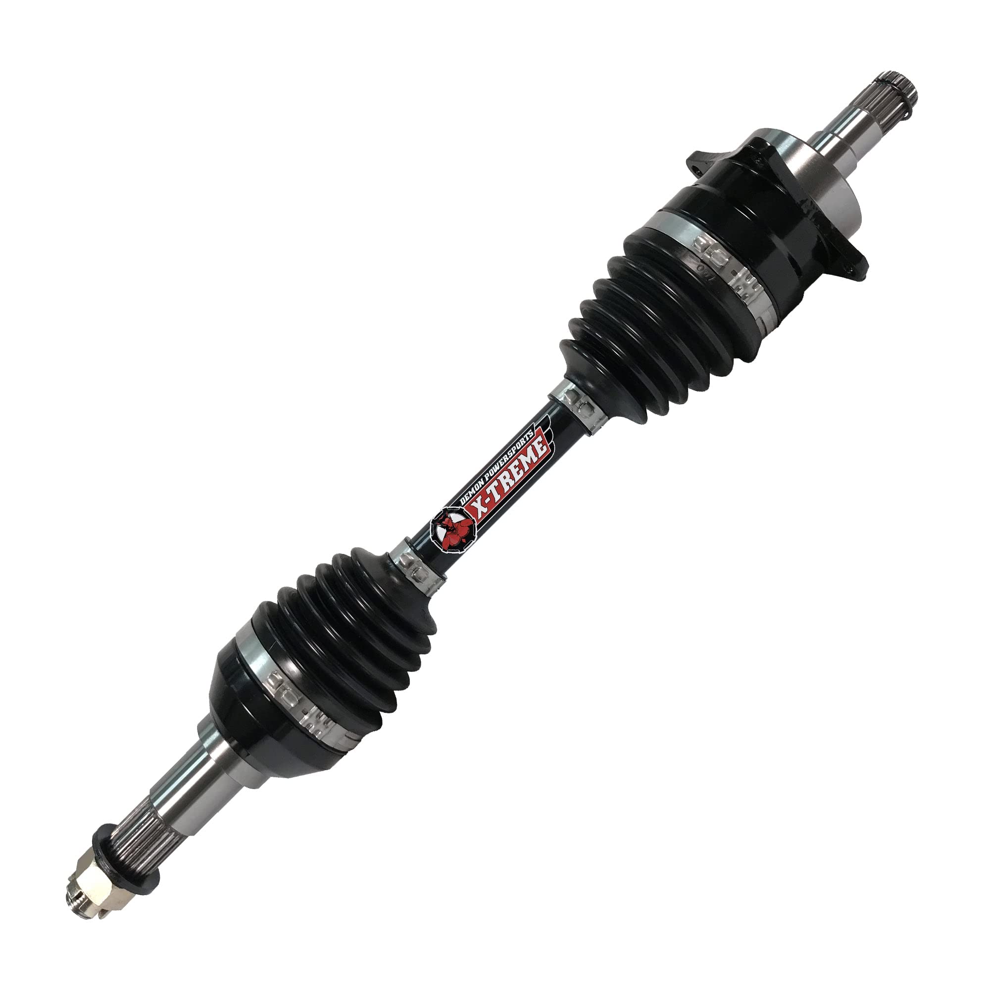 Demon Powersports Xtreme Front Right Heavy Duty Axle for (2009-12) Can Am Outlander 500 Max/Renegade 500, In 4340 Chromoly Steel Re-Engineered Cage Design & In Dual Heat Treated to Increase Strength