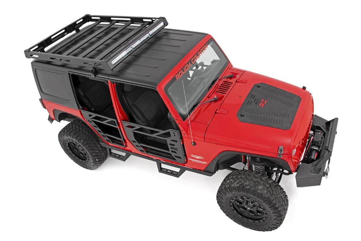 Steel Tube Doors Rough Country for 2007-2018 Jeep Wrangler JK/JKU - 10588