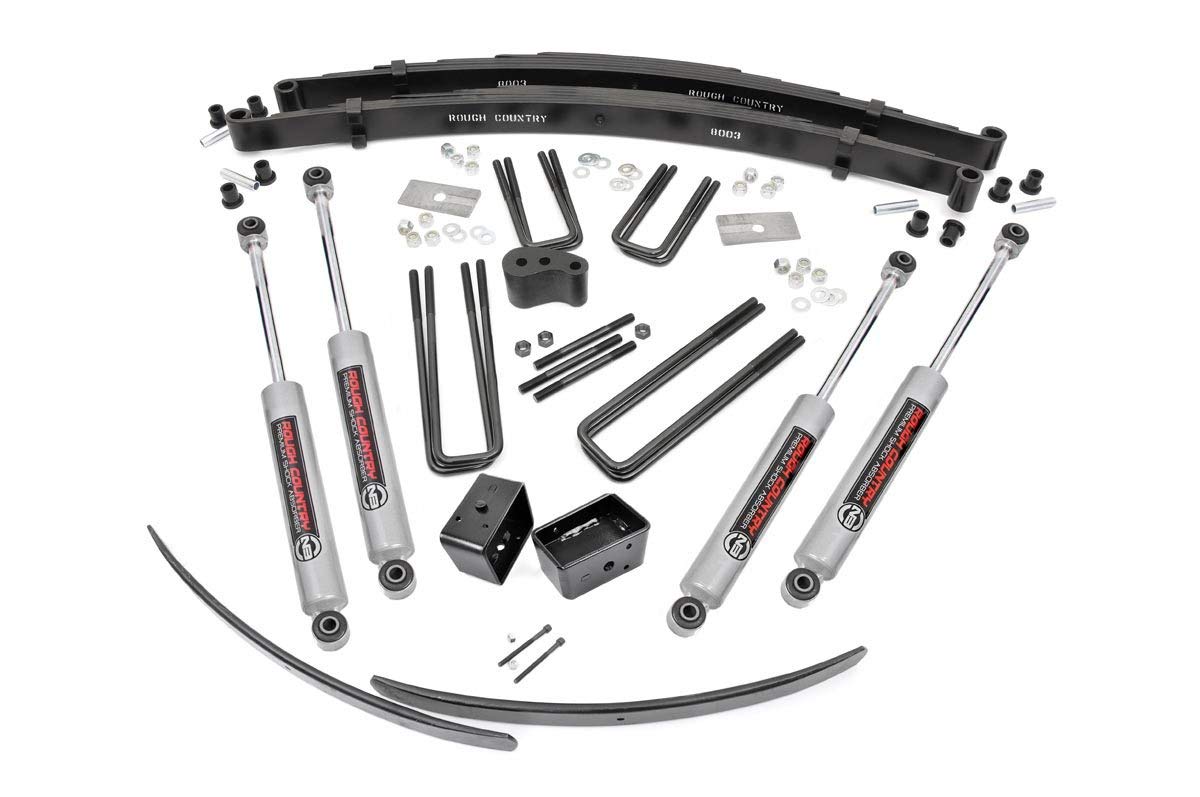 4" Lift Kit Rough Country for 1978-1993 Dodge Ramcharger 4WD | Dana 44-325.20