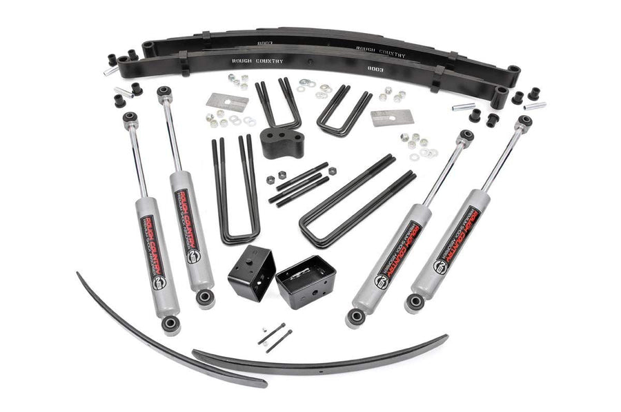 4" Lift Kit Rough Country for 1978-1993 Dodge Ramcharger 4WD | Dana 44-325.20