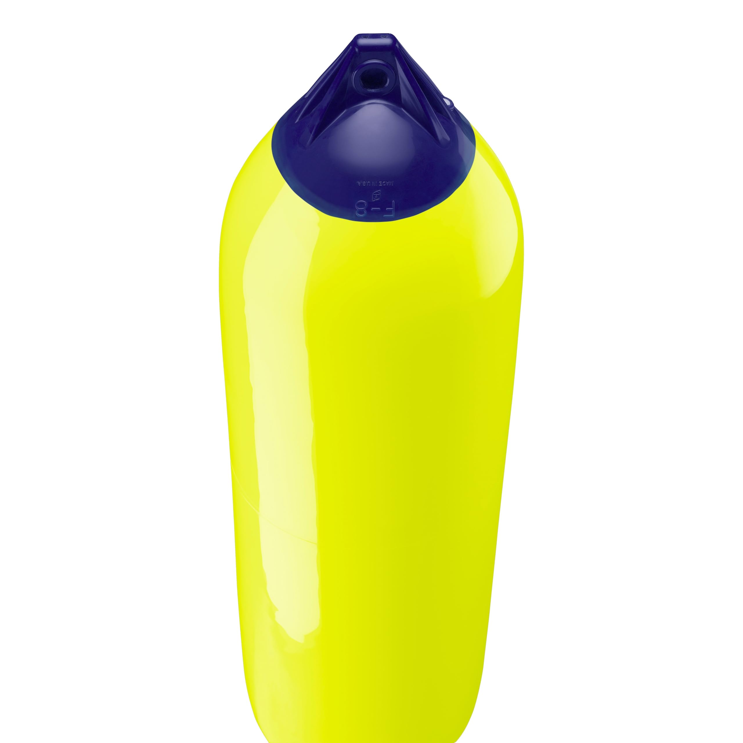 Polyform F-8 Standard Boat Fender F-Series - Saturn Yellow Blue Ropehold