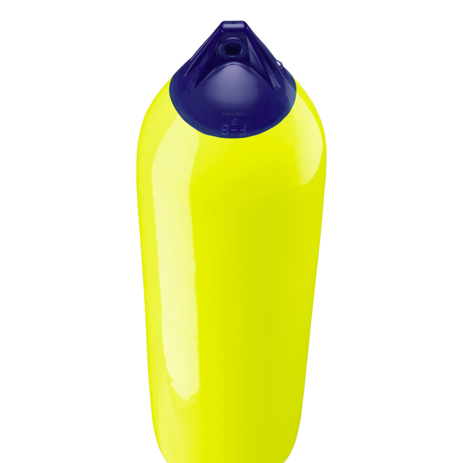 Polyform F-8 Standard Boat Fender F-Series - Saturn Yellow Blue Ropehold