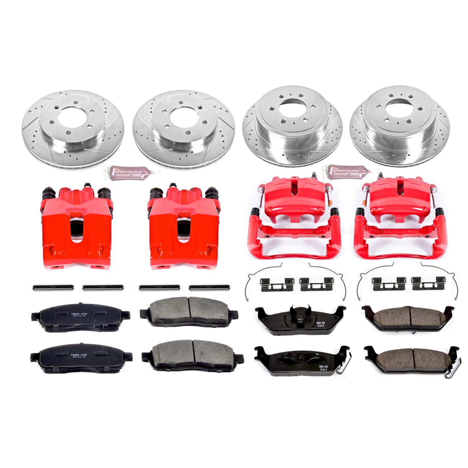 Power Stop 1-Click Performance Brake Kit with Caliper For Ford F-150 2004 KC1944
