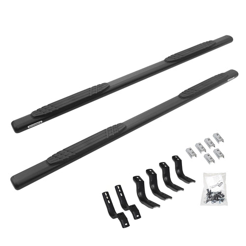 Go Rhino 4" Sidesteps & Brackets OE Xtreme | Cab Length, Galvanized Steel, Textured Black | 684443280T | Fits 2024 Toyota Tacoma Double Cab