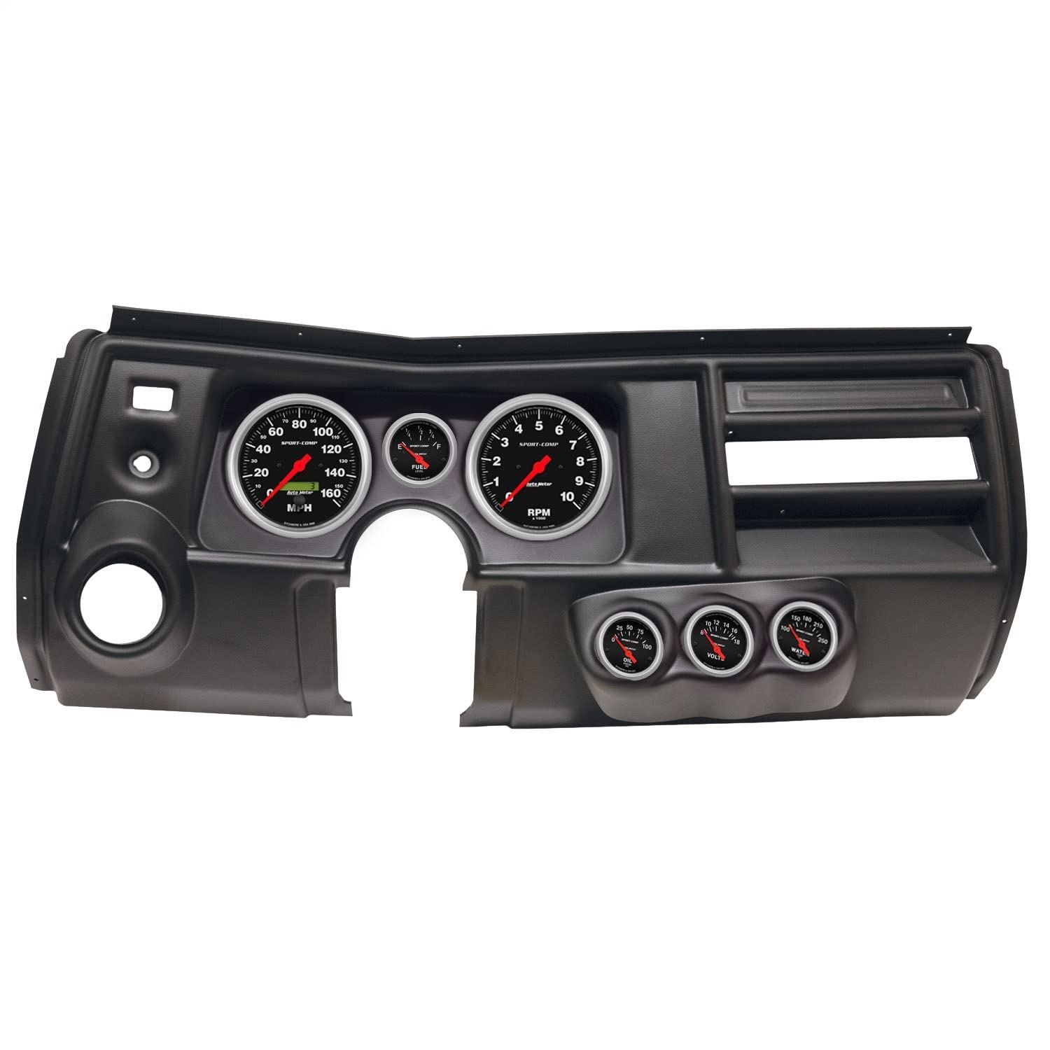 AutoMeter Dash Kit Direct Fit, (5" X2, 2 1/16" X4), Chevy Chevelle Vent 69, Sport-Comp (2911-11)