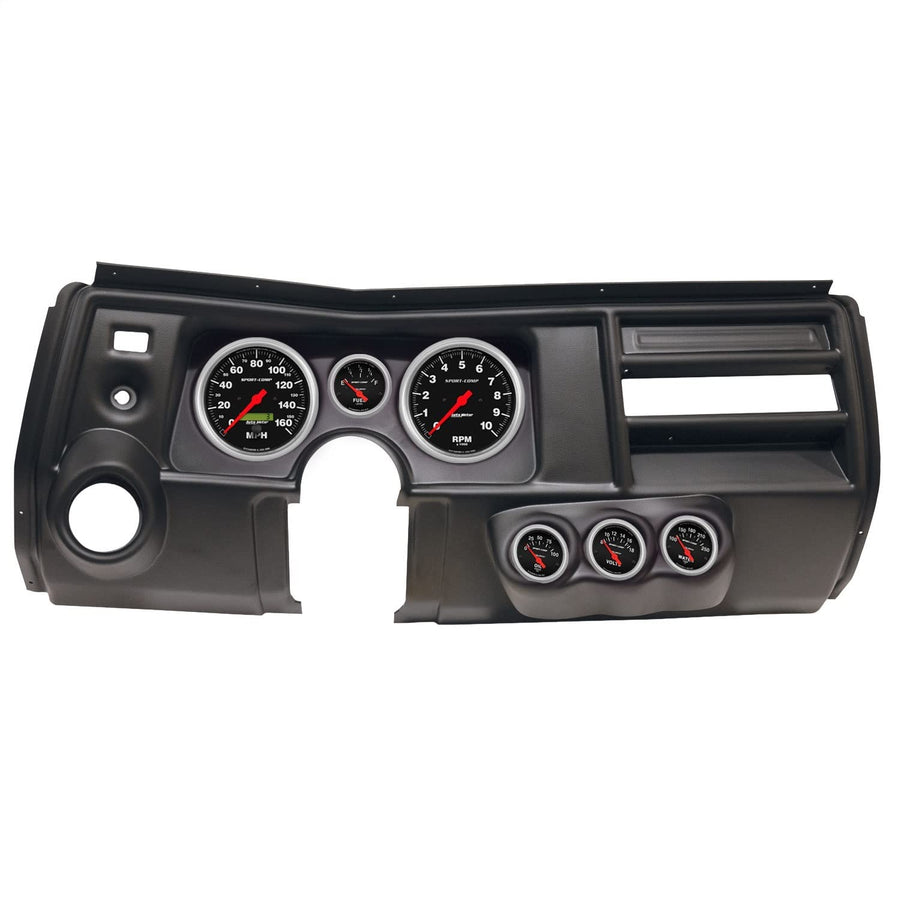 AutoMeter Dash Kit Direct Fit, (5" X2, 2 1/16" X4), Chevy Chevelle Vent 69, Sport-Comp (2911-11)