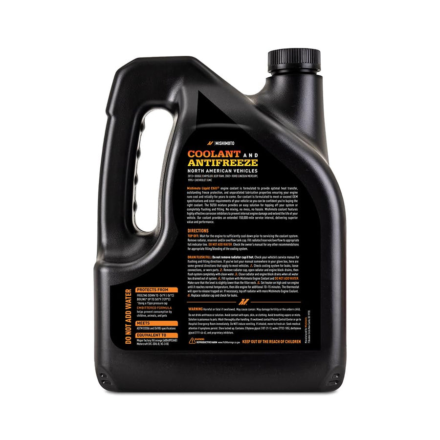 Liquid Chill® Mishimoto OE Coolant, Orange, North American Vehicles, 1 Gallon