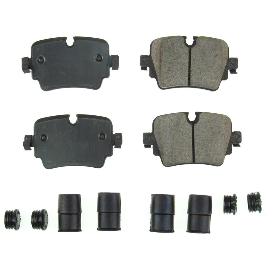 Rear Brake Kit Power Stop For Jaguar F-Type 2014-21 | Jaguar XJ 2017-18 - Ceramic Brake Pads With Installation Hardware, 17-1752
