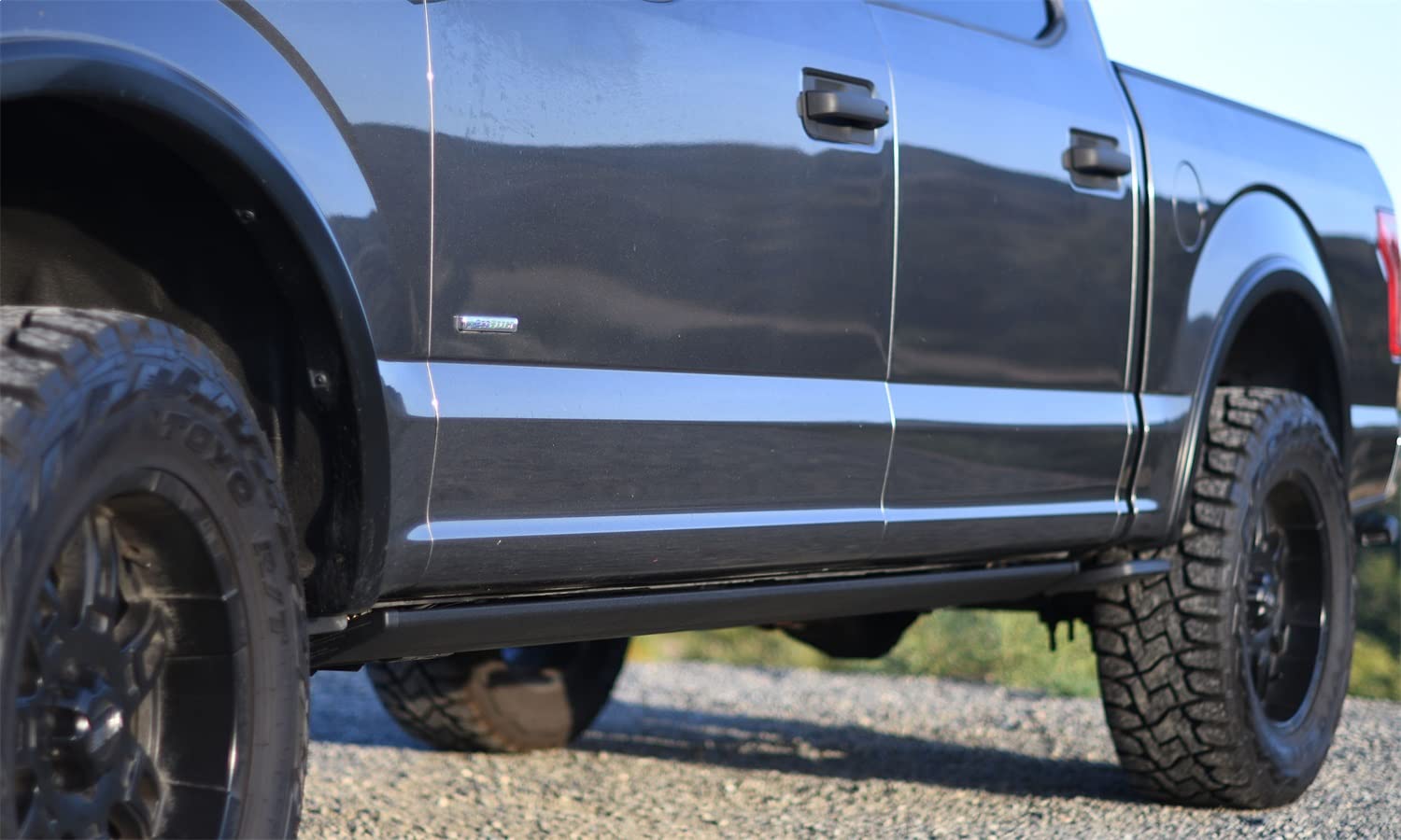 AMP Research RealTruck PowerStep Smart Series Power Running Boards with LED Step Lights for 2015 - 2020 Chevrolet Silverado 2500/3500 Diesel - Electric Powerstep & Retractable Truck Steps