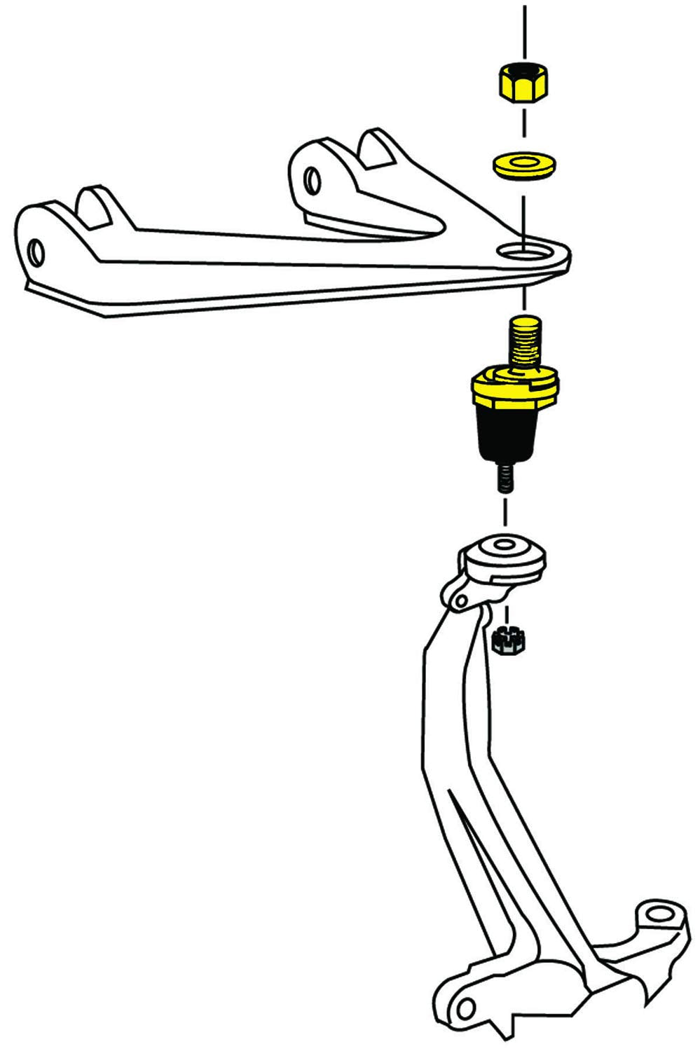 Front Upper Suspension Ball Joint MOOG K90492 for Honda Accord