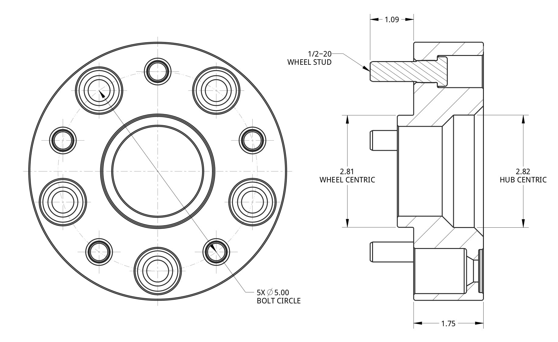Blue Spidertrax WHS021 Wheel Spacer Kit