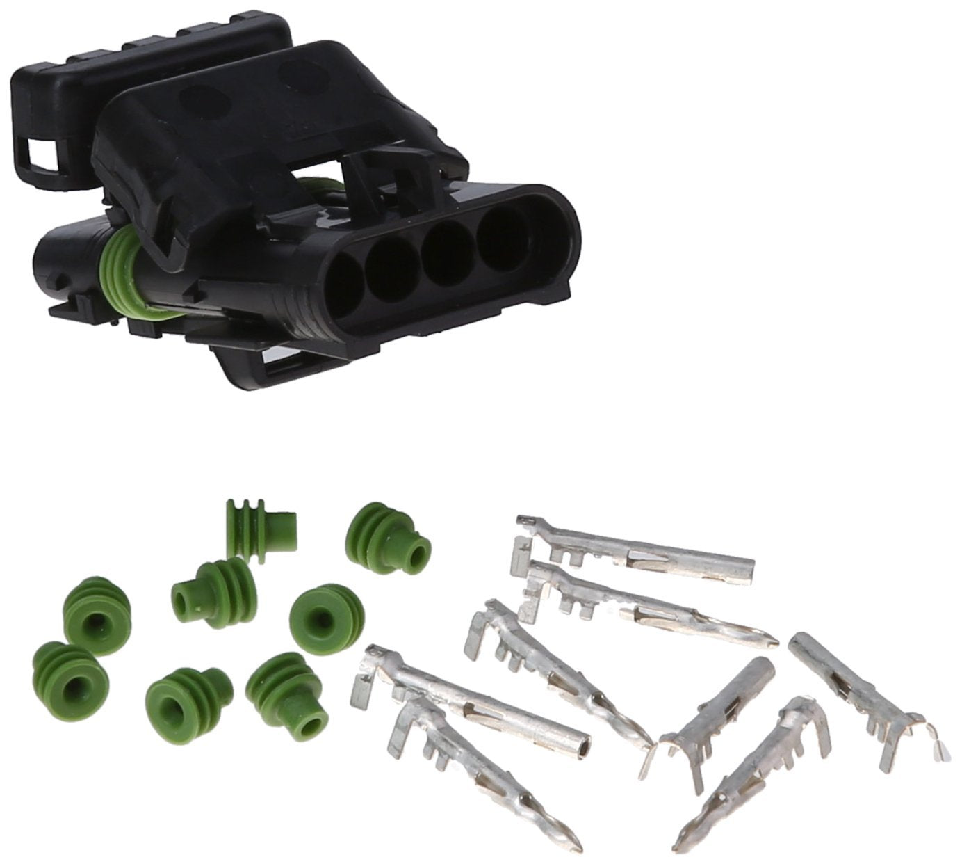 70404 Painless Performance Male & Female Weatherpack Kit, 4-Circuit