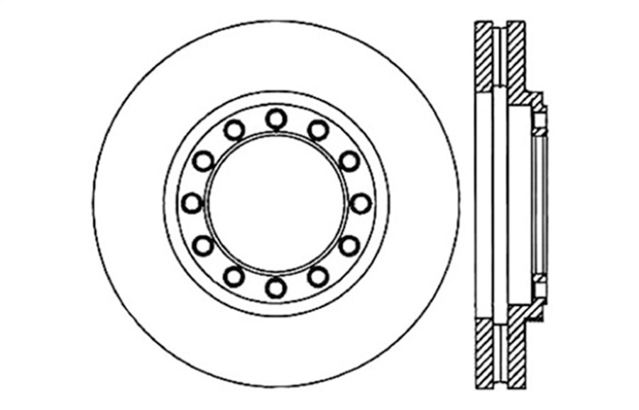 Sport Drilled/Slotted Brake Rotor StopTech 127.43016R (Front Right), 1 Pack